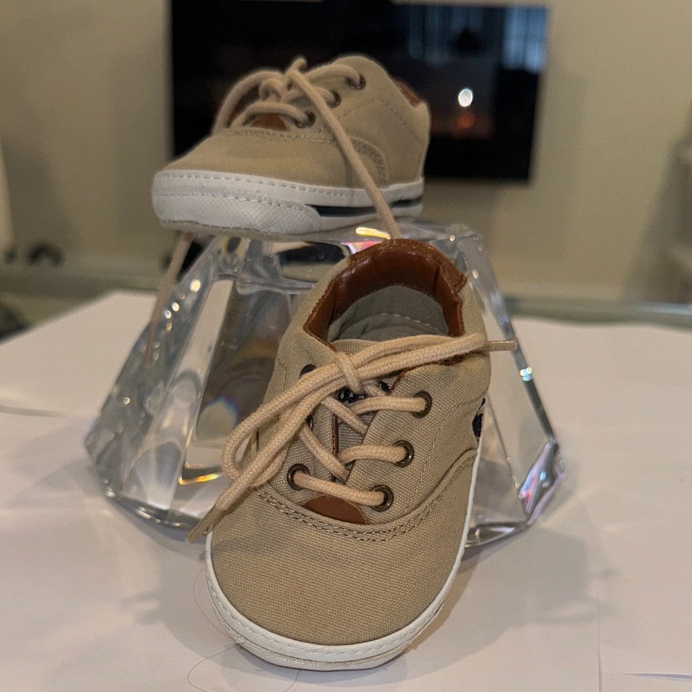 Polo Tan Kids Shoes Size 2